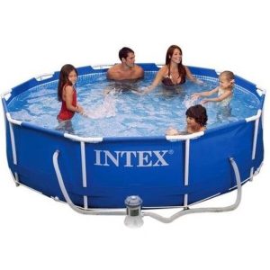 Piscina Intex 4.485 Litros Estrutural Azul Com Bomba Filtrante 110