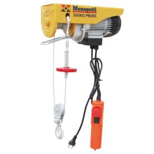 Guincho Talha de Coluna Capacidade 300kg Cabo 12m MCG300 Menegotti 110V