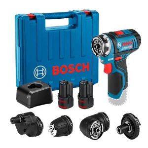 Parafusadeira Furadeira GSR 12V-15FC 5 em 1 12V com 2 Baterias 2,0Ah Carregador Bivolt e Maleta – BOSCH-06019F60E0-000
