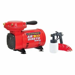 Motocompressor de Ar Direto com Pistola e Mangueira 2,3 Pés 40PSI 110/220V Chiaperini - Image 3