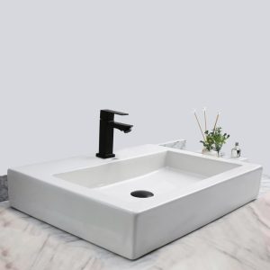 Cuba Sobrepor De Cerâmica Para Banheiro/Lavabo 63X47X11 Cm - Image 3