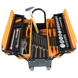 Caixa Sanfonada Cargobox com Rodas, Puxador e 60 Ferramentas – TRAMONTINAPRO-44952/660