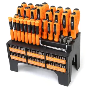Jogo 100 peças Chaves de Fenda/ Phillips e Bits – FORTGPRO-FG8193