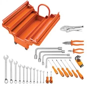 Kit caixa de ferramentas Sanfonada com Rodas e Puxador 35pç – TRAMONTINAPRO-44952635